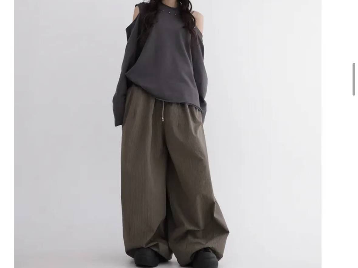 1ONE.CHASER東大門㊣實拍女裝新款真品25秋冬人氣熱賣休閑褲1ONE.CHASER休閑褲