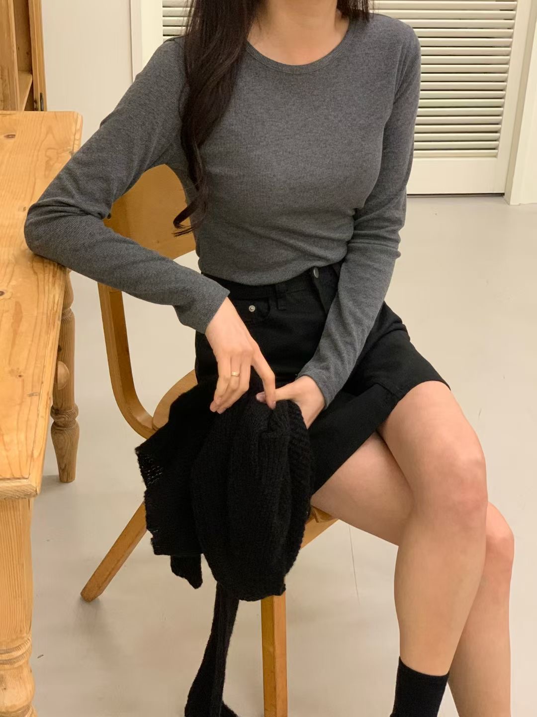 SWEETEE-스위티-T東大門㊣直郵女裝新品真品熱賣人氣長袖T恤SWEETEE長袖T恤圖色3