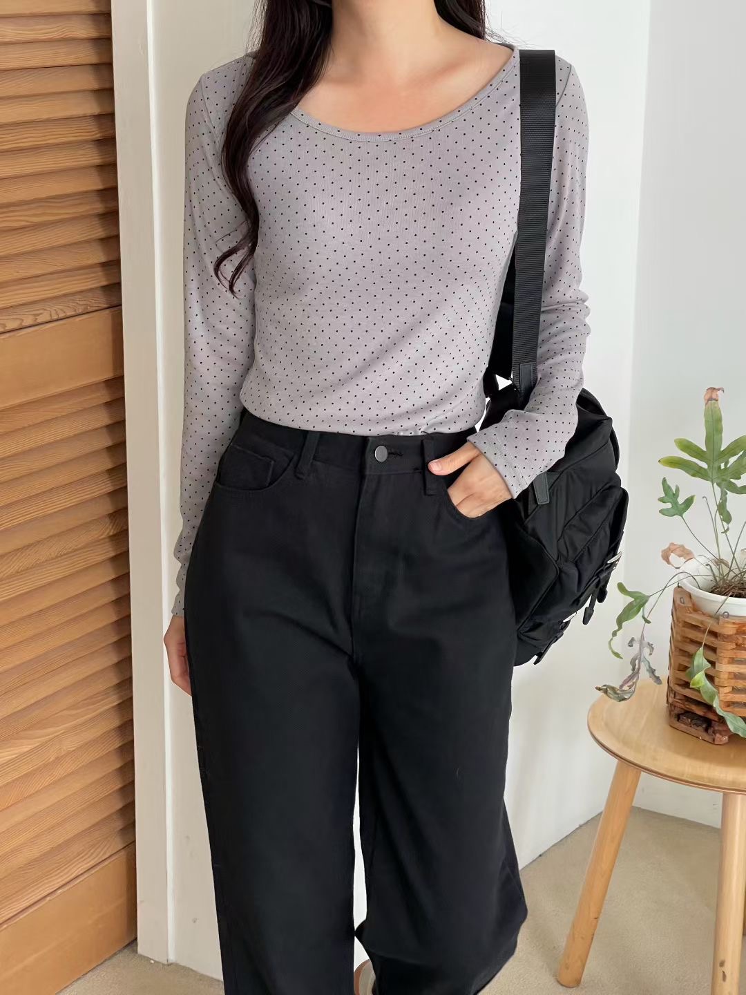 SWEETEE-스위티-T東大門㊣實拍女裝新款休閑職業真品長袖T恤SWEETEE長袖T恤圖色2