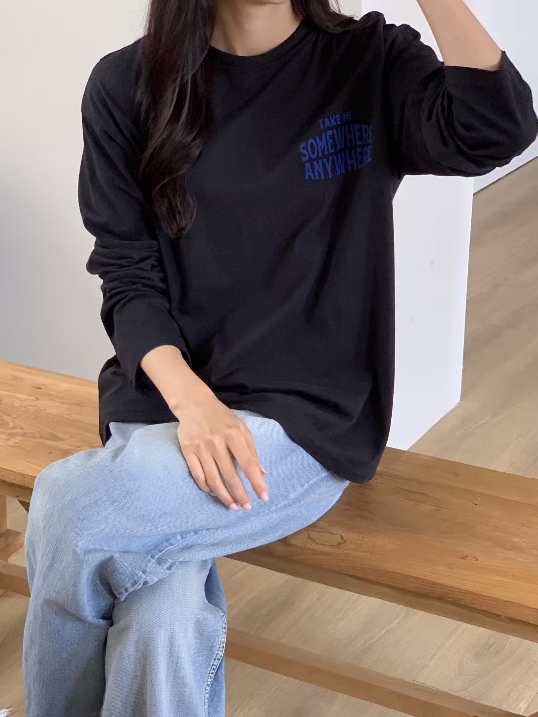 SWEETEE-스위티-T東大門㊣代購女士新款25秋冬真品長袖T恤SWEETEE長袖T恤