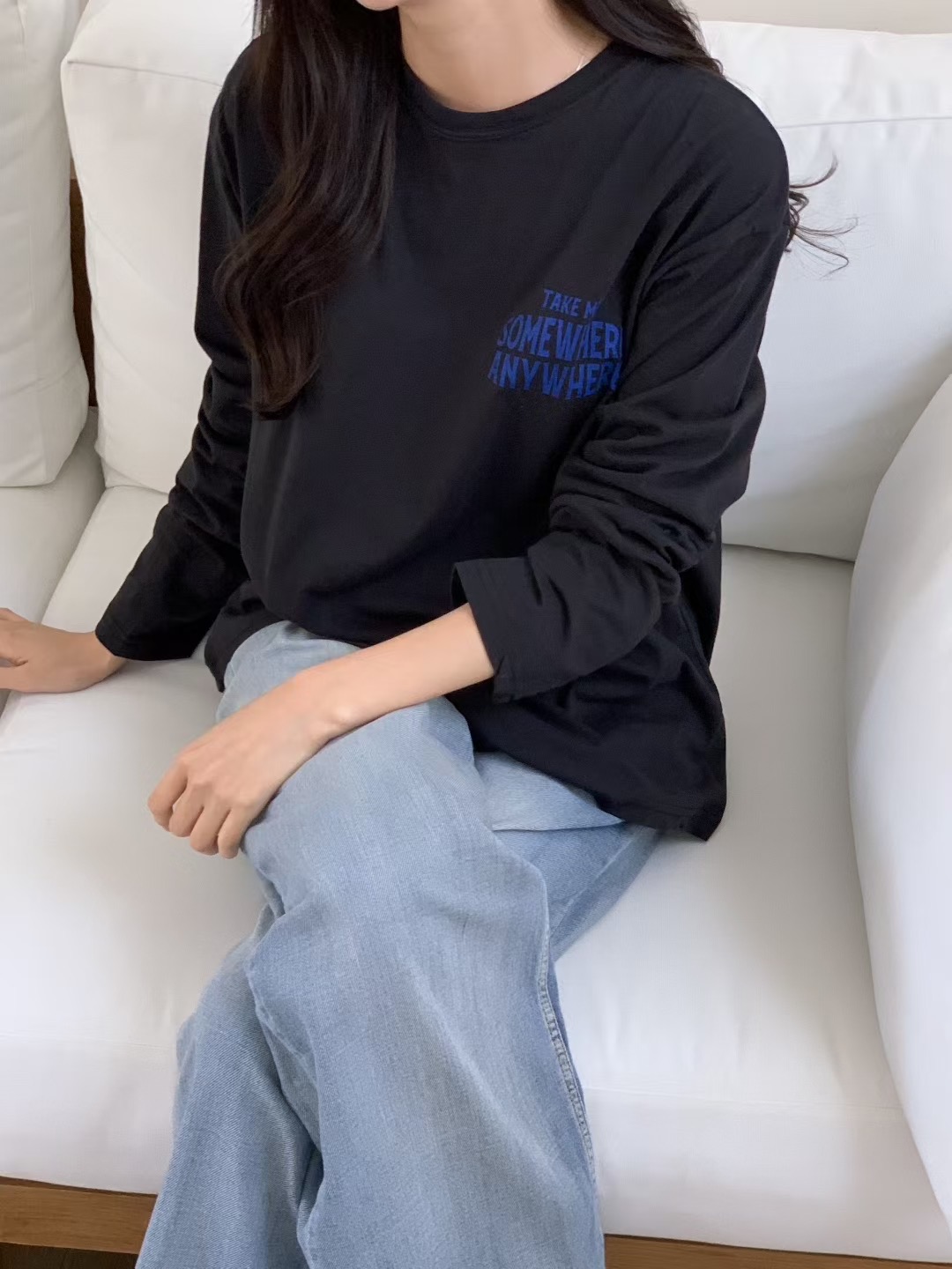 SWEETEE-스위티-T東大門㊣代購女士新款25秋冬真品長袖T恤SWEETEE長袖T恤