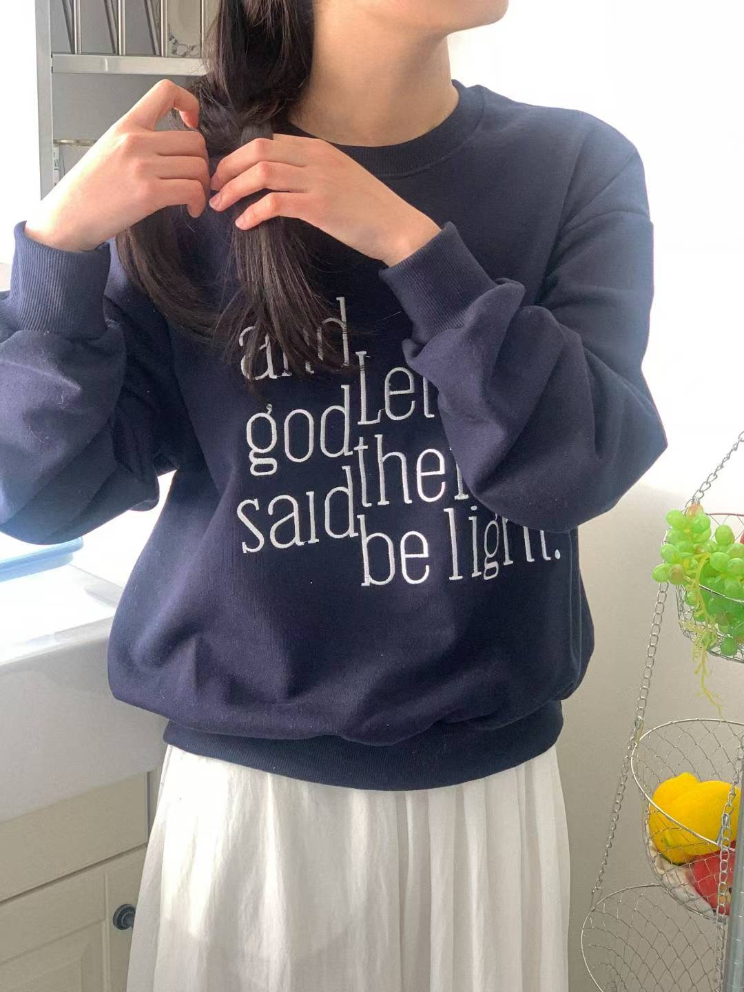 FIVE韓國代購㊣女士新款25秋冬休閑推薦真品人氣時尚熱賣衛衣FIVE衛衣圖色1
