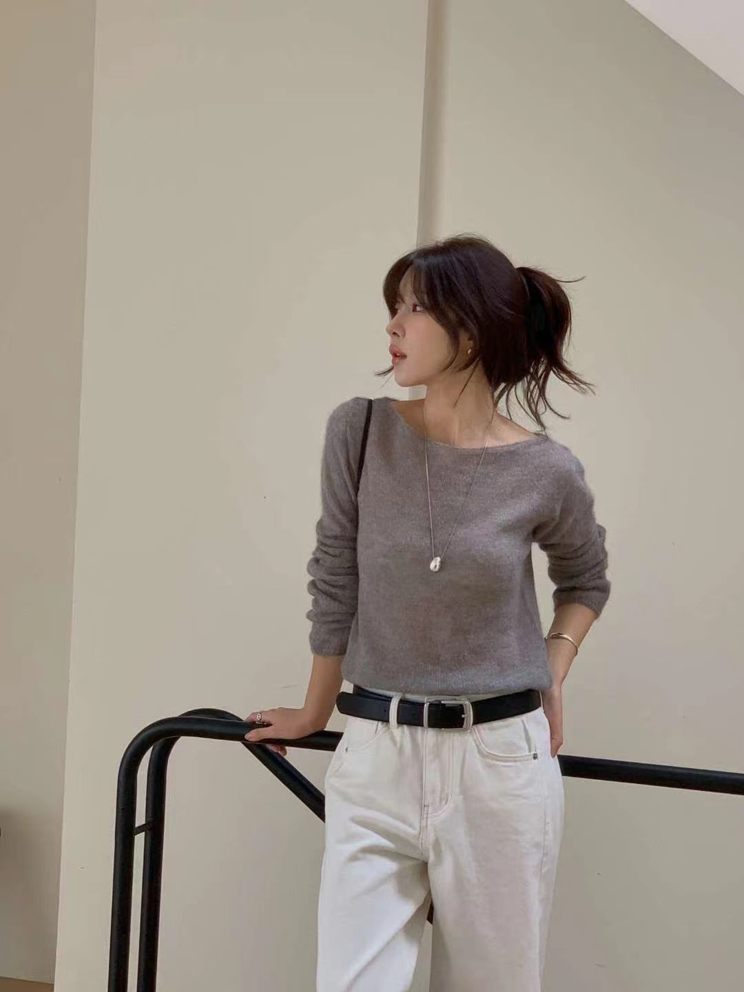 MIELLE-미엘르-OT韓國代購㊣女士新品25秋冬時尚人氣針織衫MIELLE-미엘르-OT針織衫