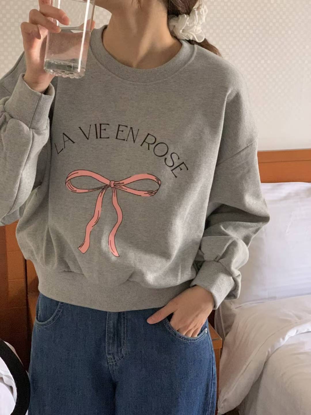 FIVE東大門㊣直郵女裝新品職業25秋冬熱賣休閑推薦人氣衛衣FIVE衛衣圖色2