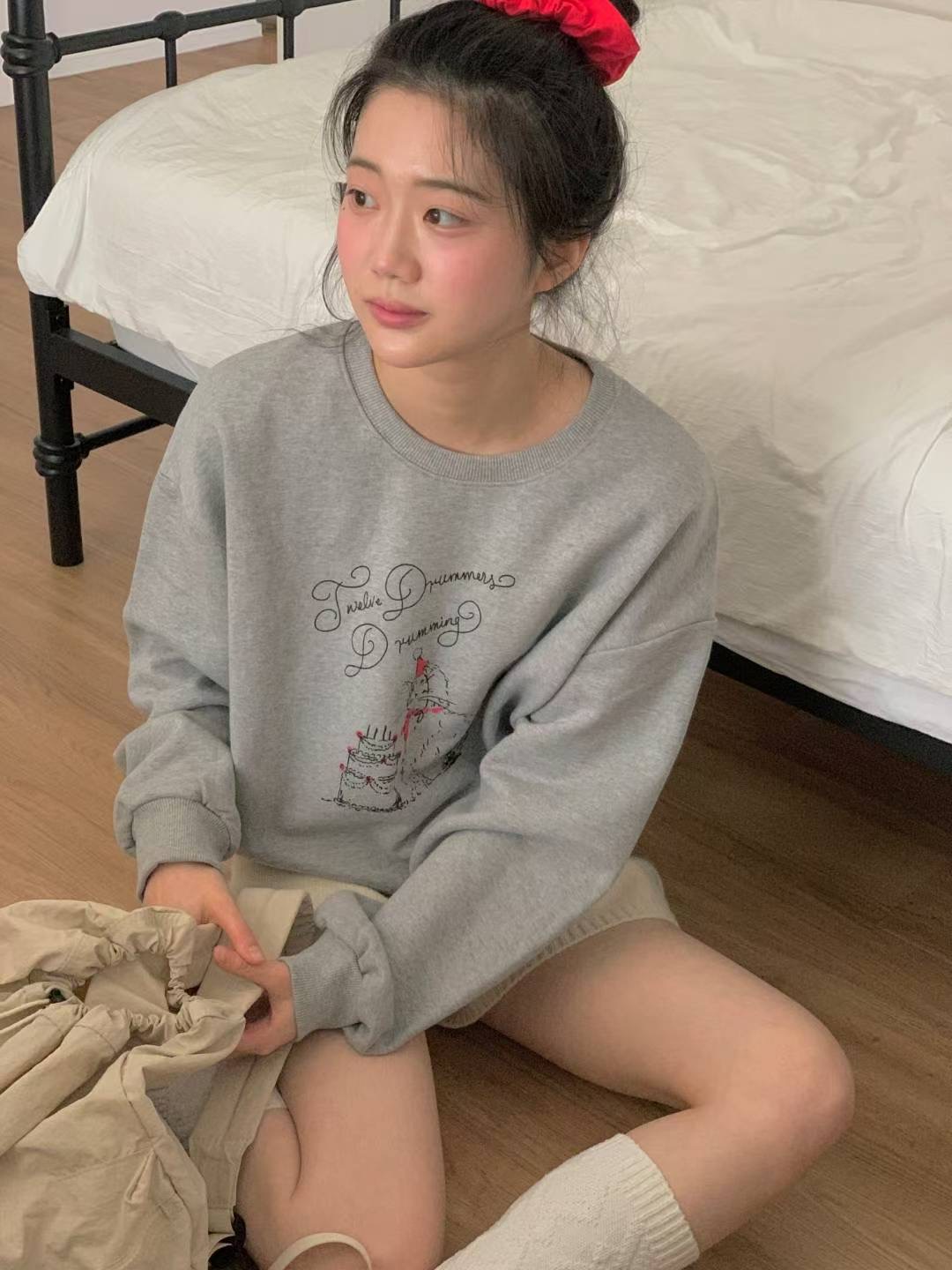 FIVE韓國直郵㊣女裝新款時尚熱賣推薦人氣真品25秋冬休閑衛衣FIVE衛衣