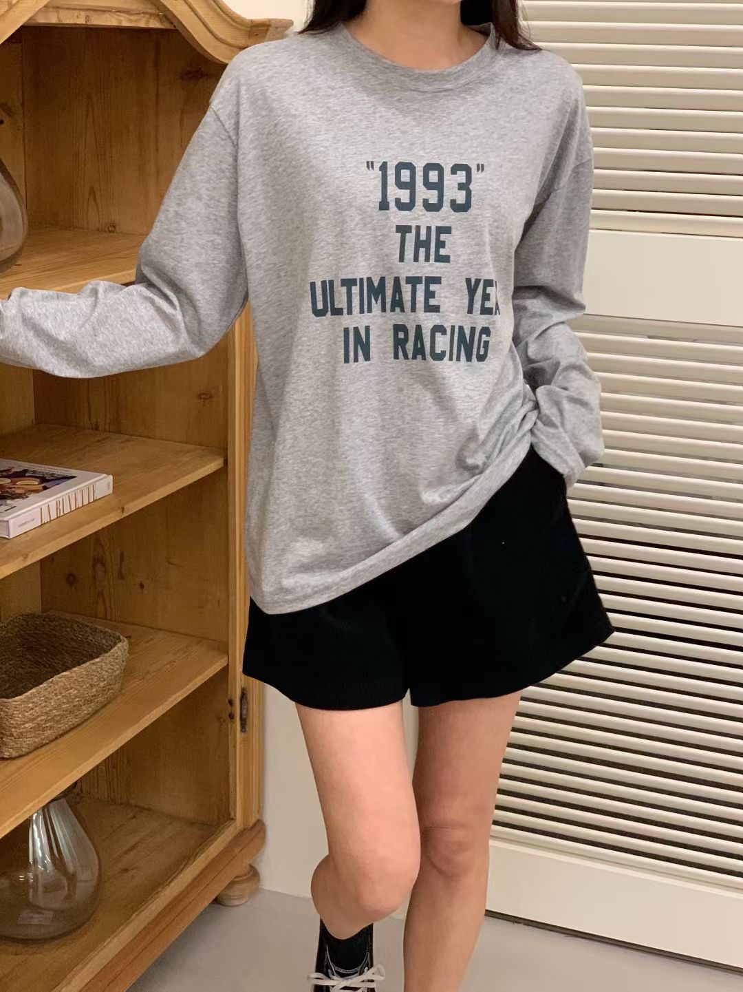 SWEETEE-스위티-T東大門㊣代購女士新品25秋冬推薦長袖T恤SWEETEE長袖T恤圖色2