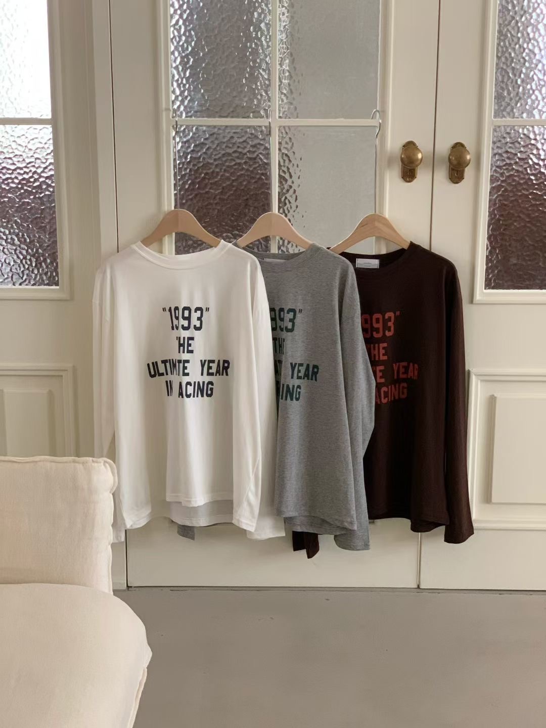 SWEETEE-스위티-T東大門㊣代購女士新品25秋冬推薦長袖T恤SWEETEE長袖T恤圖色3左三色