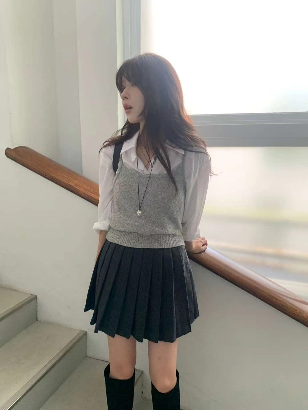 MIELLE-미엘르-OT東大門㊣直郵女士新款休閑推薦職業短裙MIELLE-미엘르-OT短裙