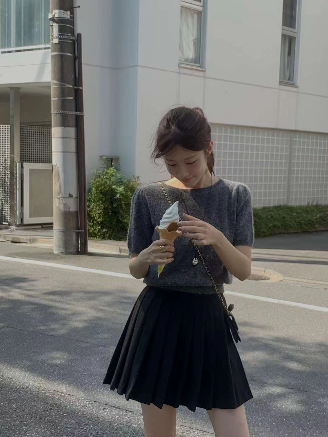 MIELLE-미엘르-OT東大門㊣直郵女士新款休閑推薦職業短裙MIELLE-미엘르-OT短裙
