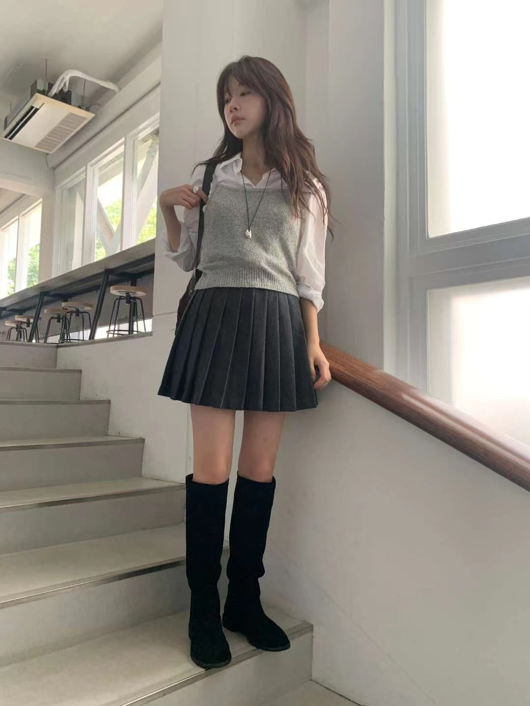 MIELLE-미엘르-OT東大門㊣直郵女士新款休閑推薦職業短裙MIELLE-미엘르-OT短裙圖色3