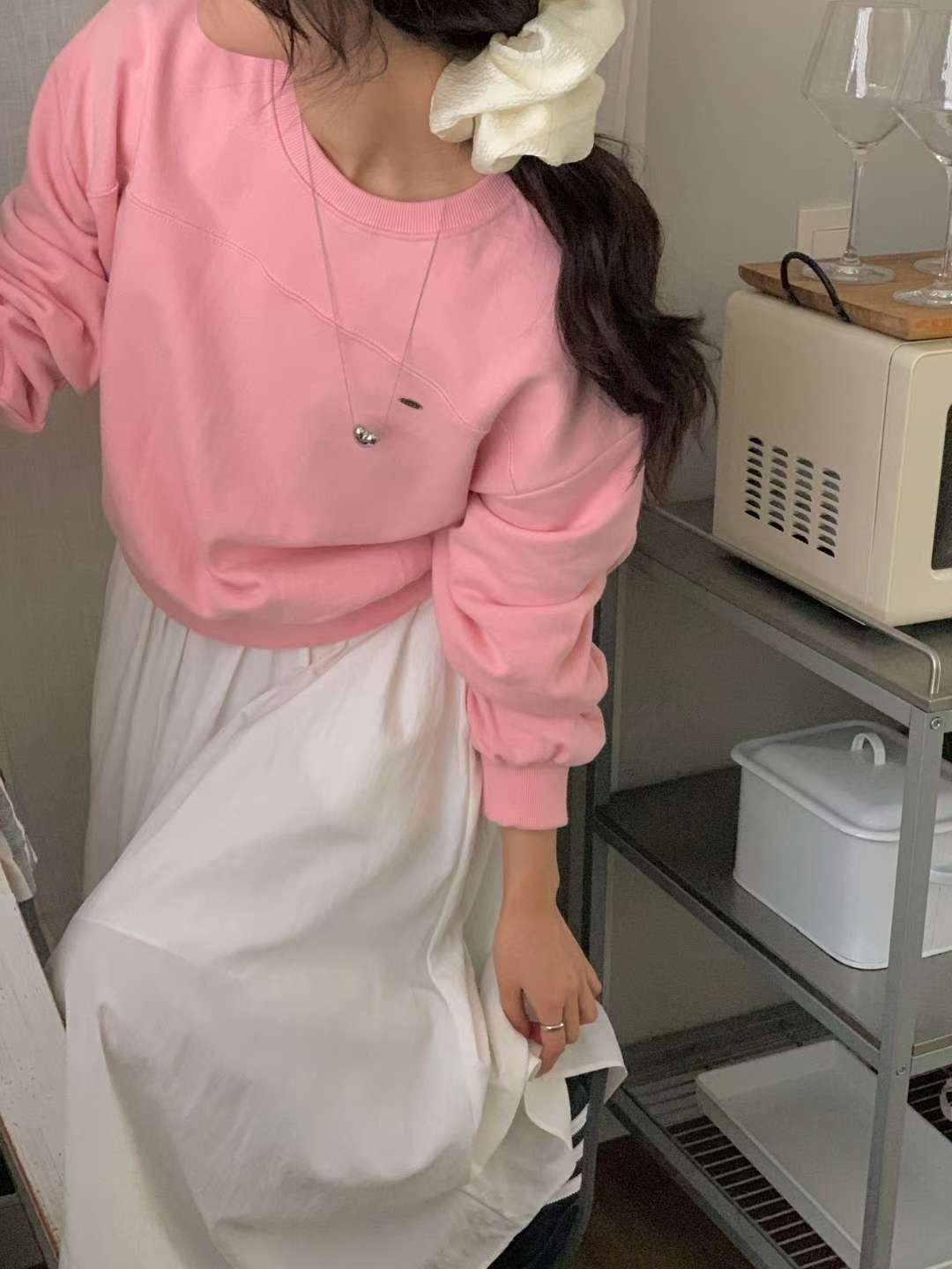 FIVE韓國直郵㊣女士新款25秋冬真品職業人氣時尚休閑熱賣衛衣FIVE衛衣