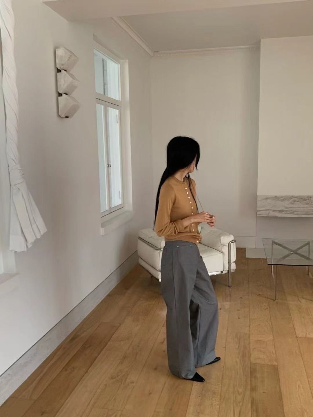 HANDER韓國代購㊣女士新品職業熱賣25秋冬真品推薦時尚休閑褲HANDER休閑褲