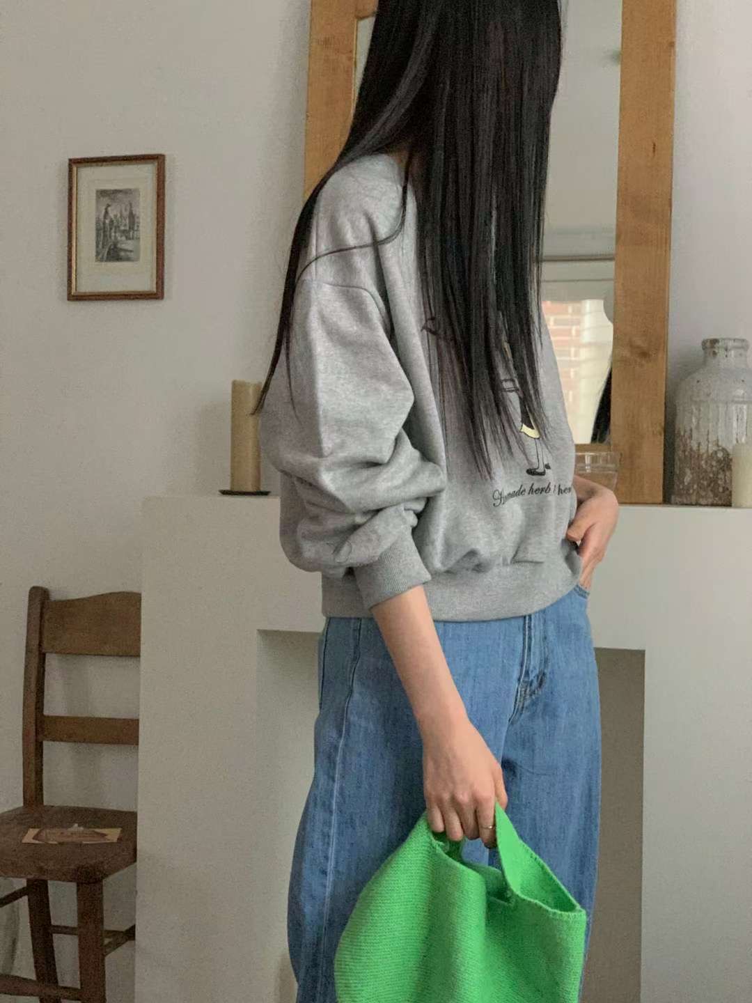FIVE韓國直郵㊣女裝新款推薦人氣時尚25秋冬職業休閑真品衛衣FIVE衛衣
