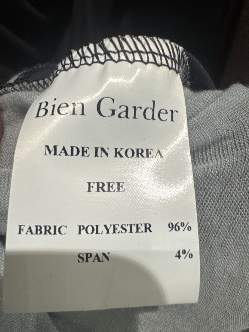 BIEN GARDER東大門㊣代購女裝新品熱賣25秋冬推薦真品長袖T恤BIEN GARDER長袖T恤