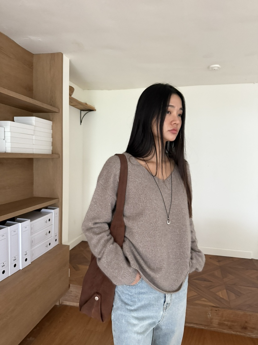 A P-STUDIO韓國直郵㊣女士新品25秋冬人氣休閑推薦針織衫A P-STUDIO針織衫