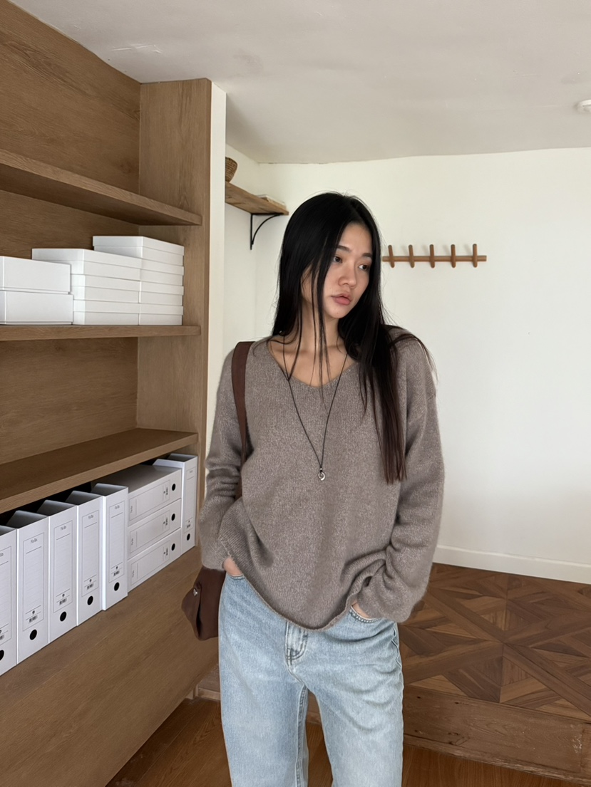A P-STUDIO韓國直郵㊣女士新品25秋冬人氣休閑推薦針織衫A P-STUDIO針織衫
