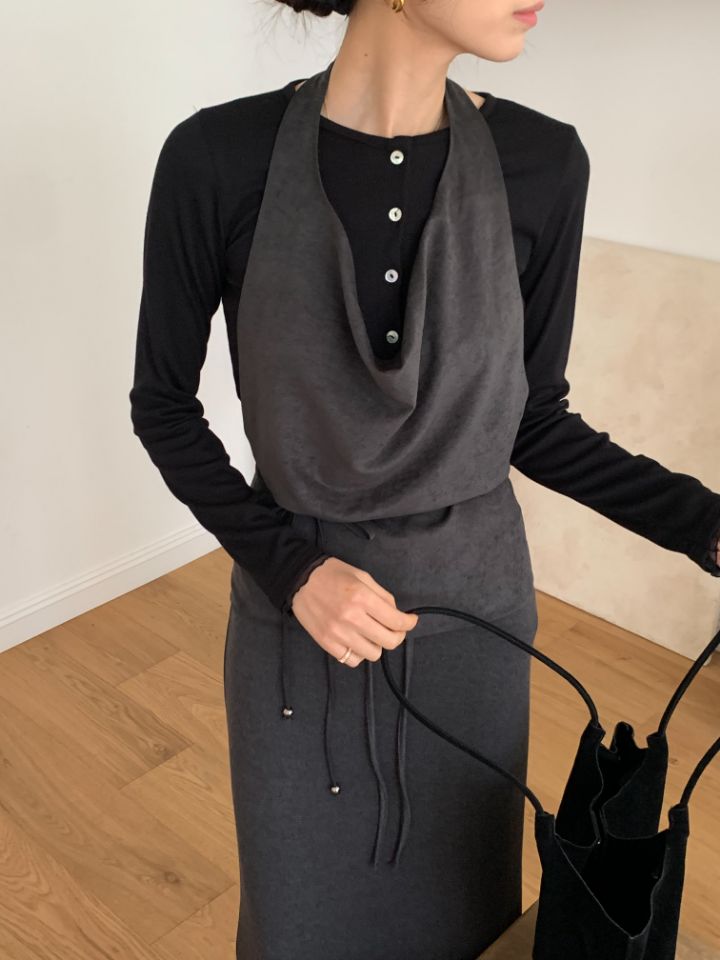 CALLIT東大門㊣實拍女士新品25秋冬真品休閑吊帶背心絨面革CALLIT吊帶/背心