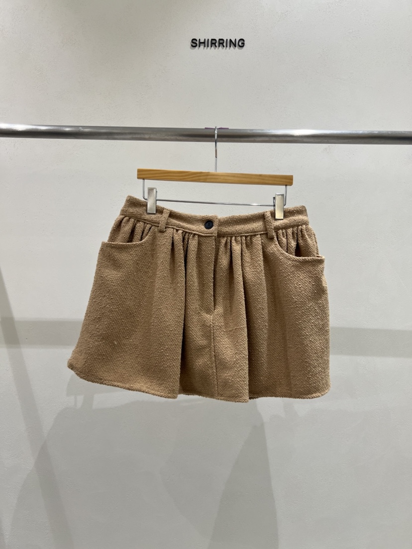 SHIRRING東大門㊣實拍女裝新品25秋冬職業人氣短裙粗花呢打折SHIRRING短裙圖色2
