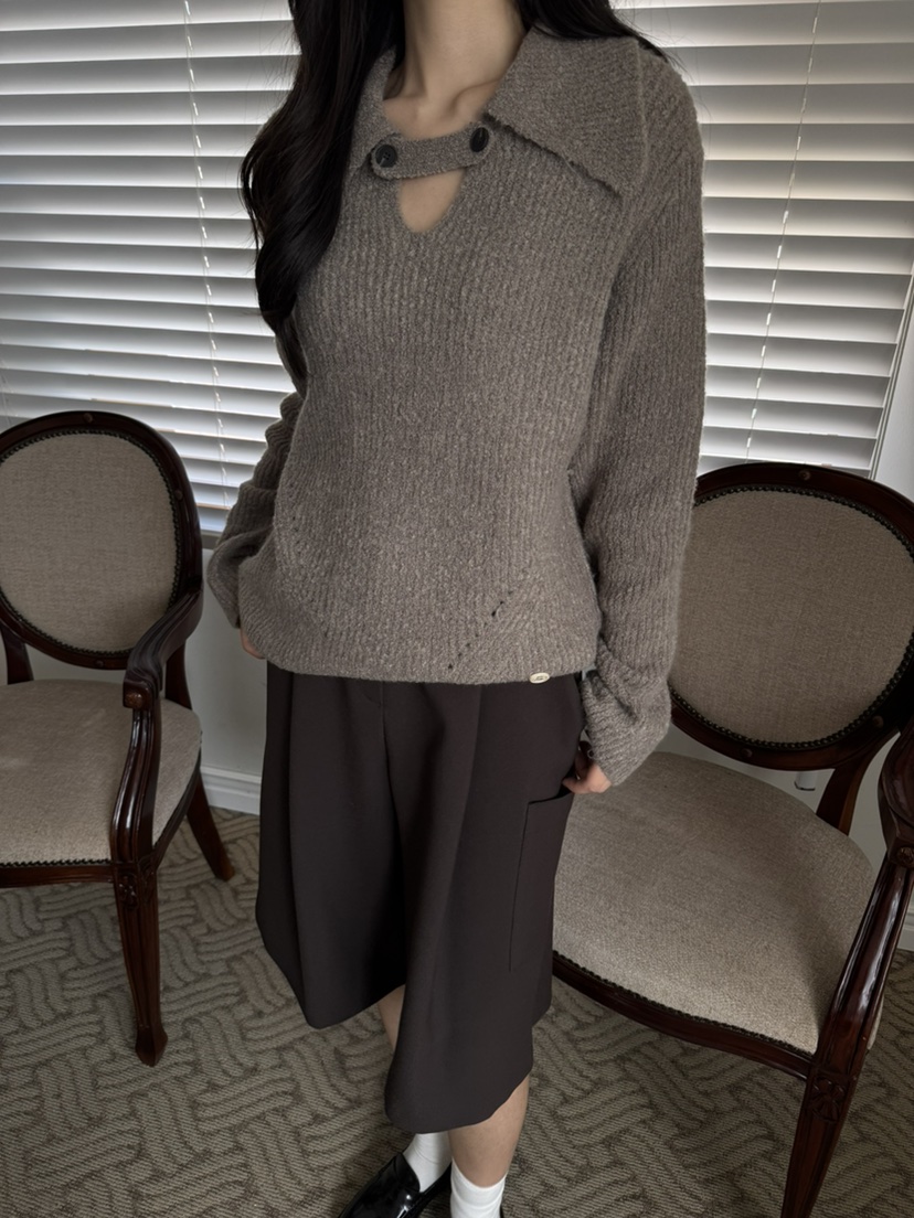 BIEN GARDER韓國代購㊣女士新款時尚職業真品25秋冬針織衫BIEN GARDER針織衫