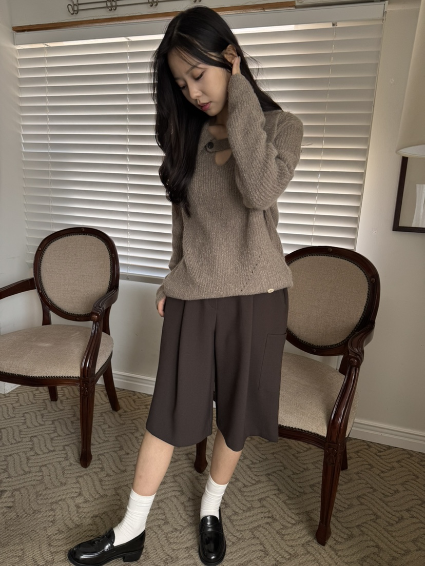 BIEN GARDER韓國代購㊣女士新款時尚職業真品25秋冬針織衫BIEN GARDER針織衫