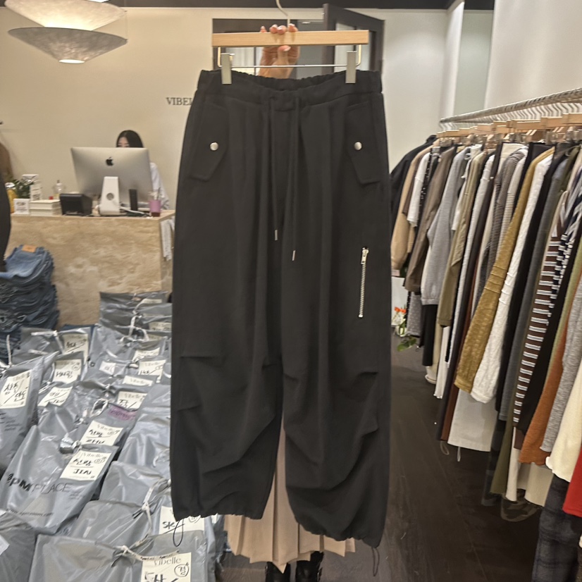 VIBELLE韓國代購㊣女裝新款真品熱賣25秋冬休閑時尚推薦休閑褲VIBELLE休閑褲圖色2