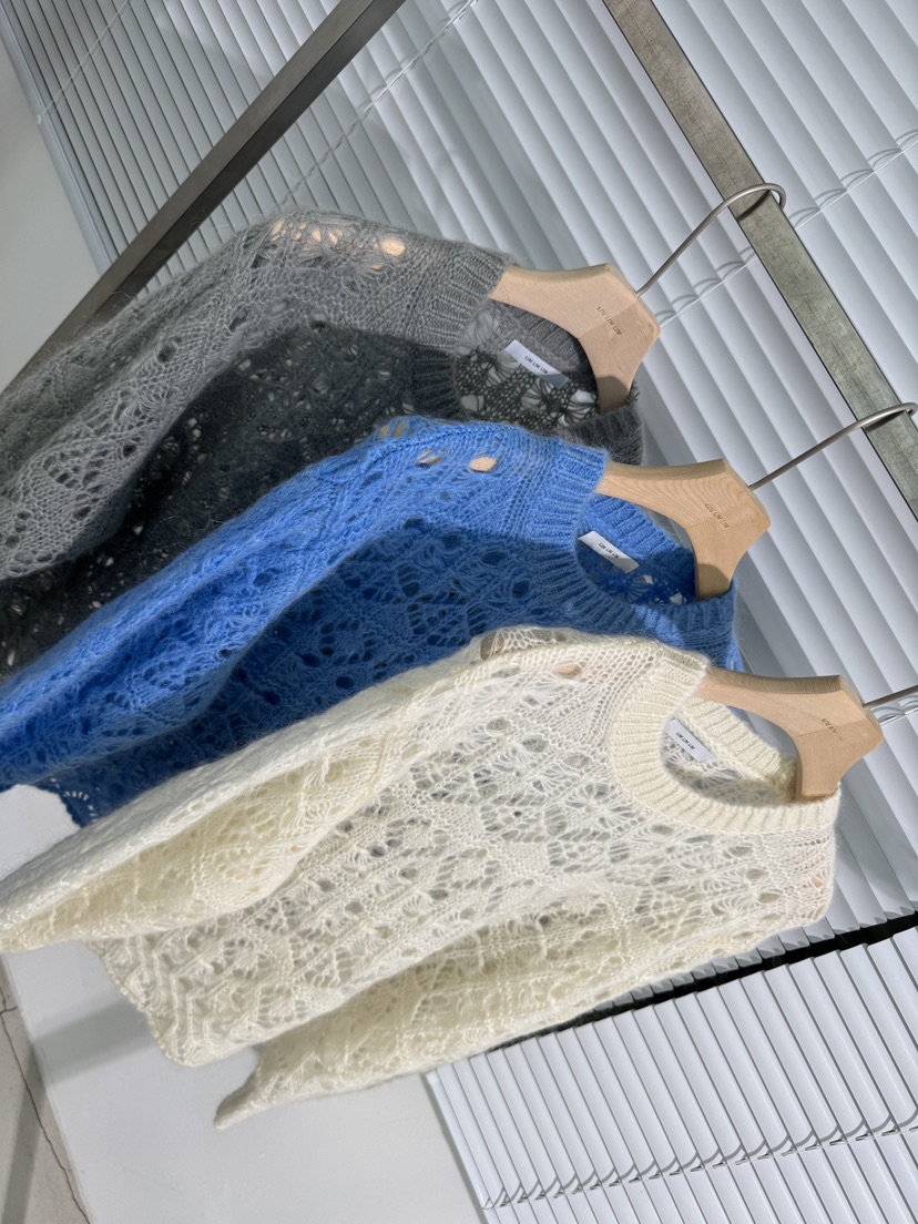 LIMLIMLIM東大門㊣直郵女裝新品推薦時尚針織衫鉤針編織馬海毛LIM LIM LIM針織衫