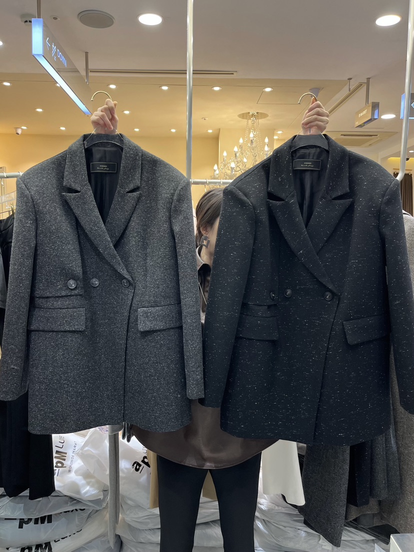 WORK SHOP韓國代購㊣女裝新品推薦時尚真品職業人氣夾克羊毛Work_shop夾克