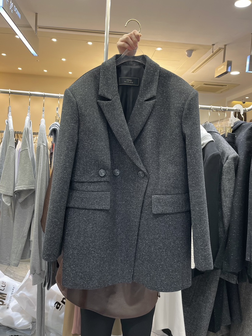 WORK SHOP韓國代購㊣女裝新品推薦時尚真品職業人氣夾克羊毛Work_shop夾克圖色1