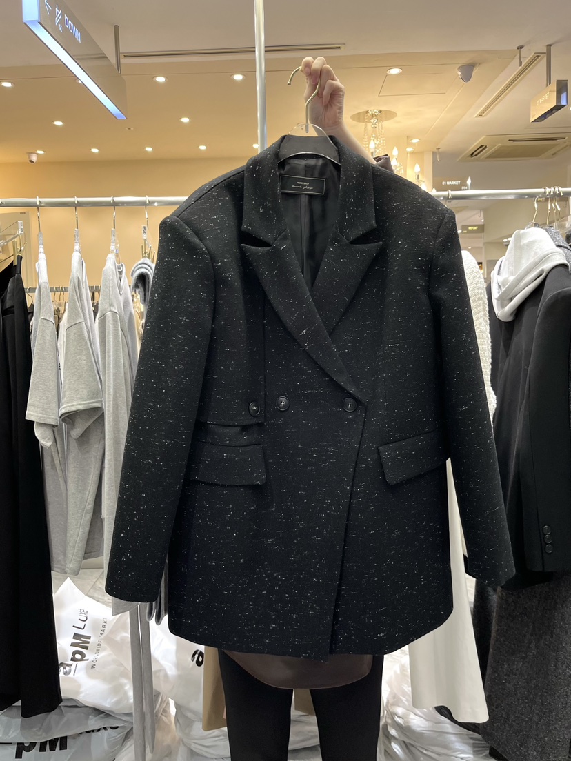 WORK SHOP韓國代購㊣女裝新品推薦時尚真品職業人氣夾克羊毛Work_shop夾克圖色2