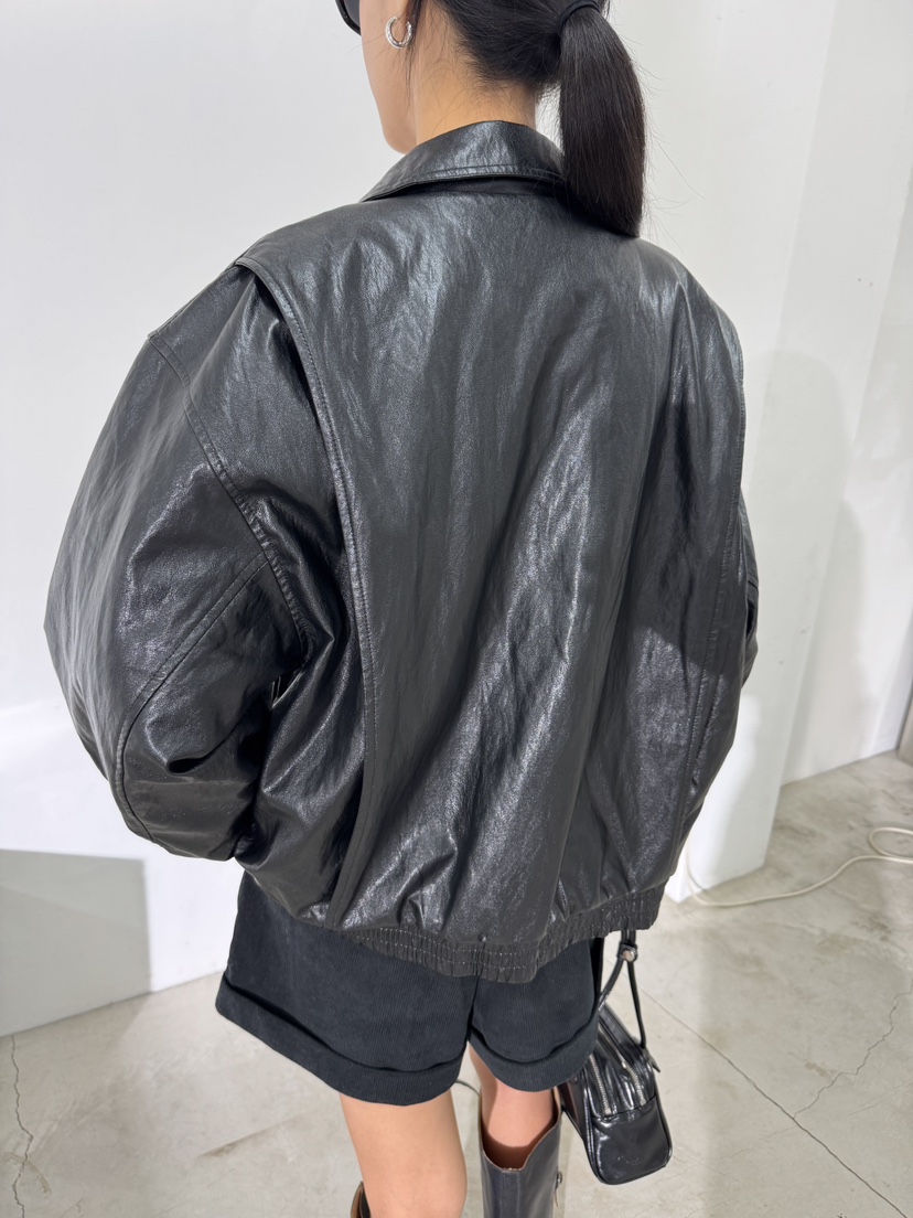 LIMLIMLIM韓國直郵㊣女裝新品熱賣真品25秋冬休閑推薦夾克皮革LIM LIM LIM夾克