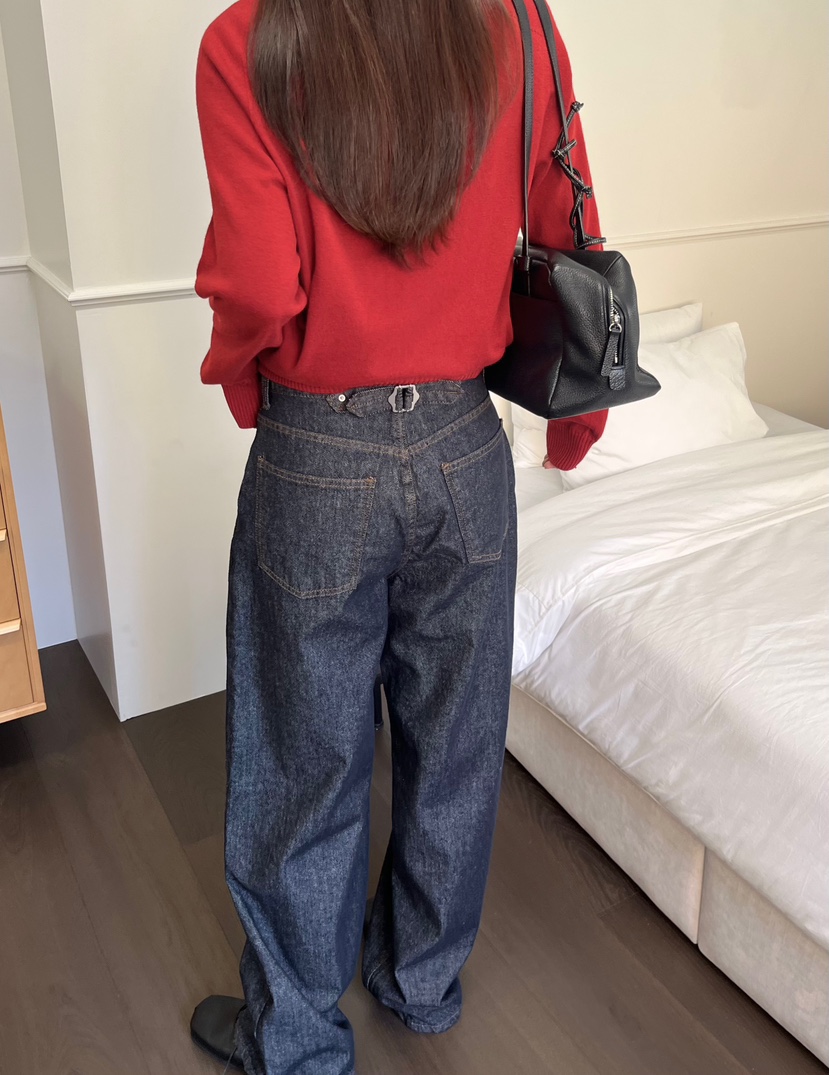 OP PER東大門㊣直郵女士新款休閑推薦人氣時尚熱賣真品牛仔褲OPPER-simplebeige牛仔褲
