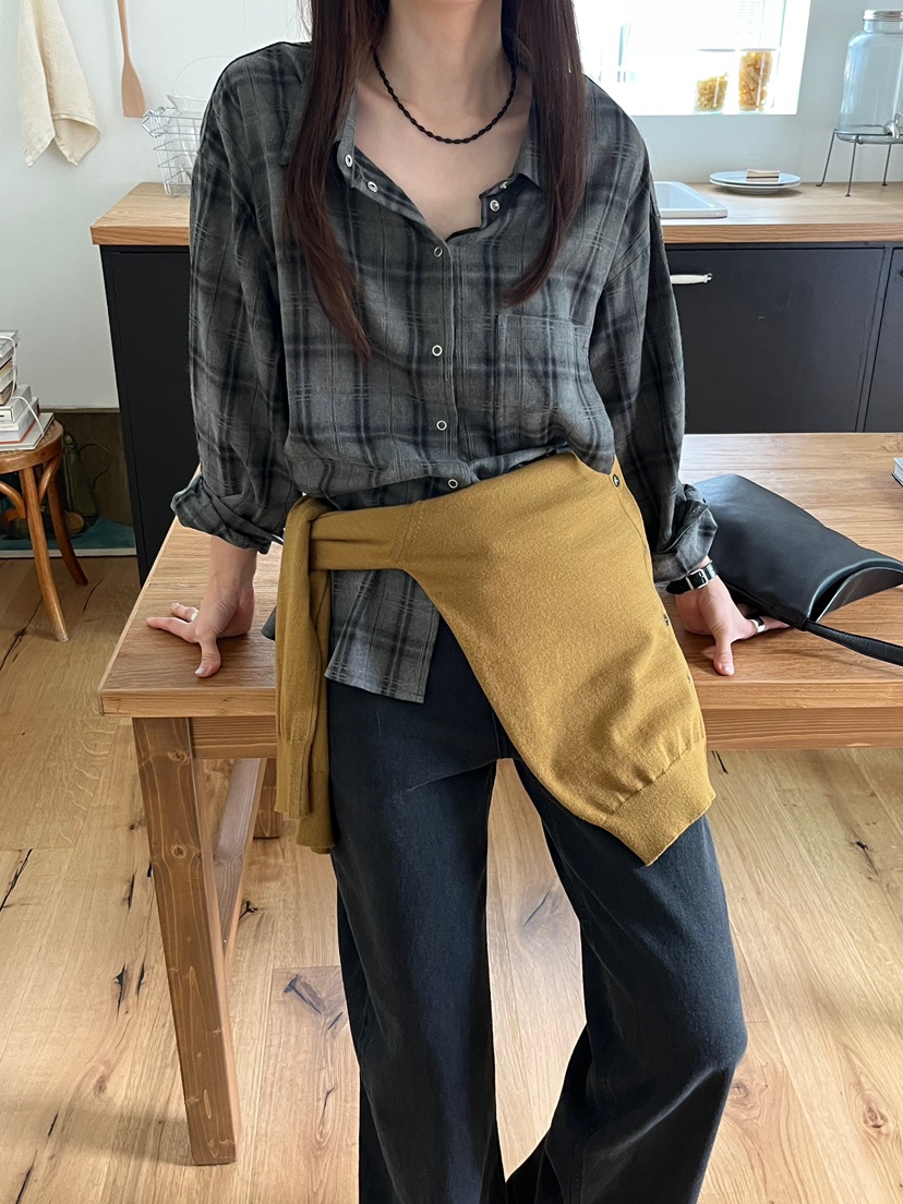 OP PER東大門㊣代購女裝新款職業時尚休閑25秋冬襯衫蕾絲衫OPPER-simplebeige襯衫/蕾絲衫