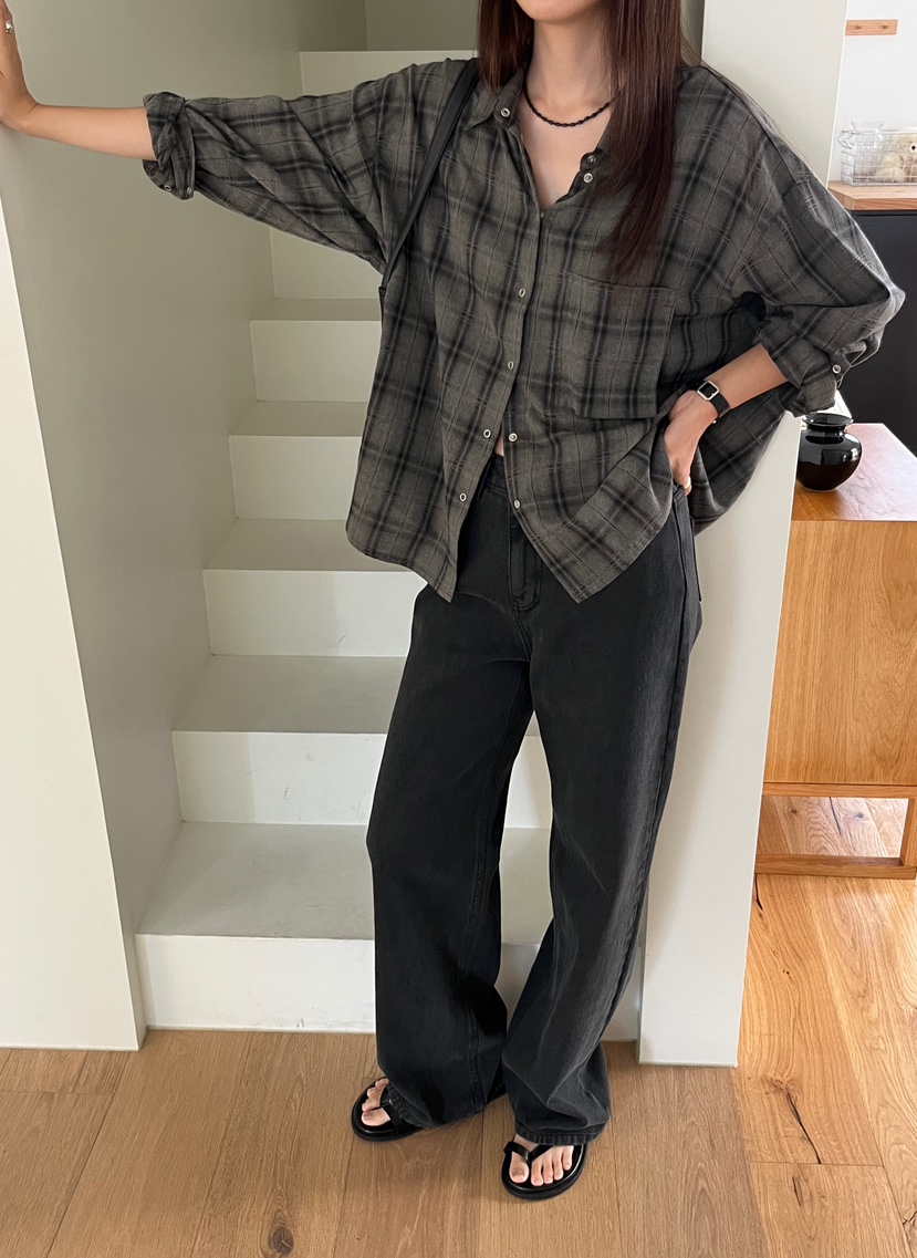 OP PER東大門㊣代購女裝新款職業時尚休閑25秋冬襯衫蕾絲衫OPPER-simplebeige襯衫/蕾絲衫