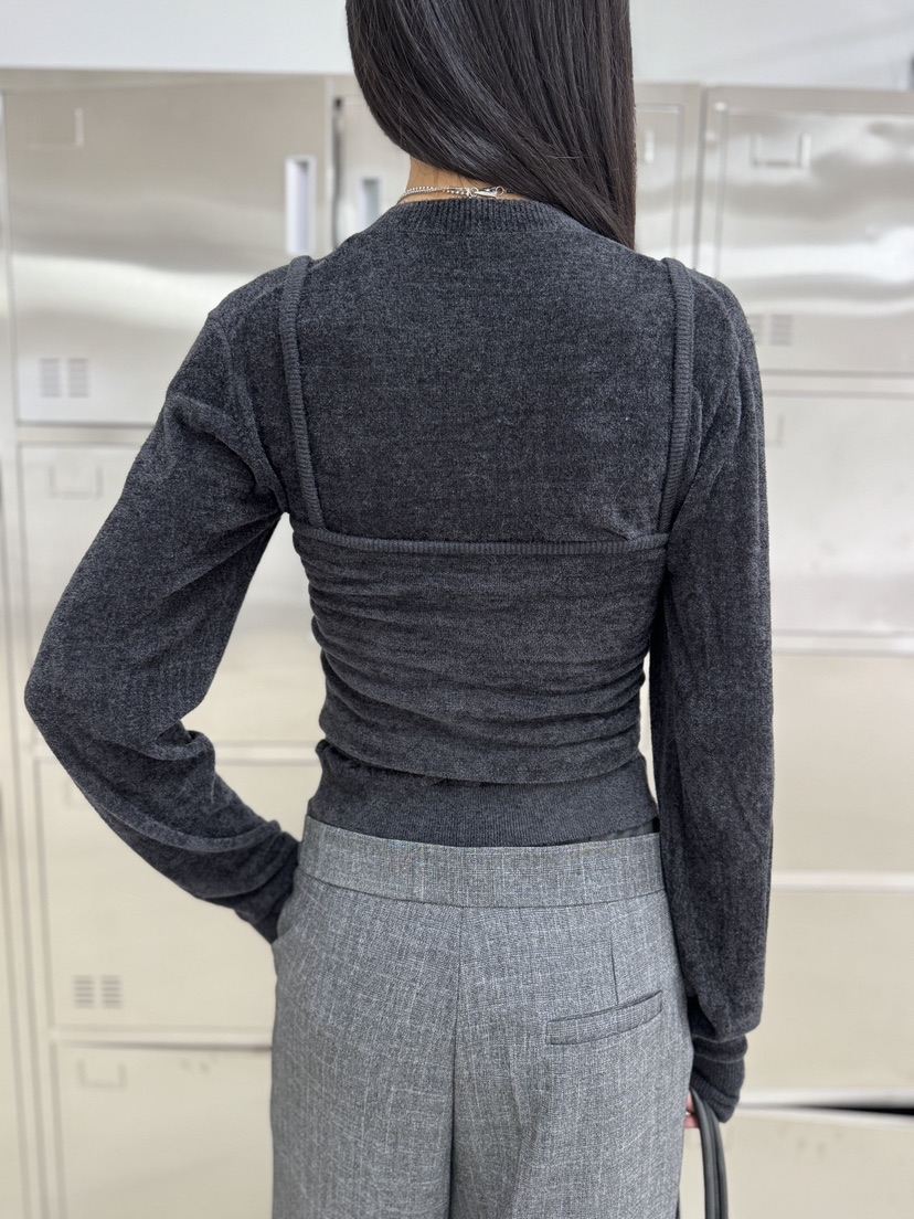 LIMLIMLIM東大門㊣直郵女士新品休閑推薦套裝兩件套絲絨開衫LIM LIM LIM套裝