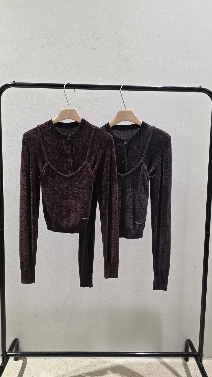 LIMLIMLIM東大門㊣直郵女士新品休閑推薦套裝兩件套絲絨開衫LIM LIM LIM套裝