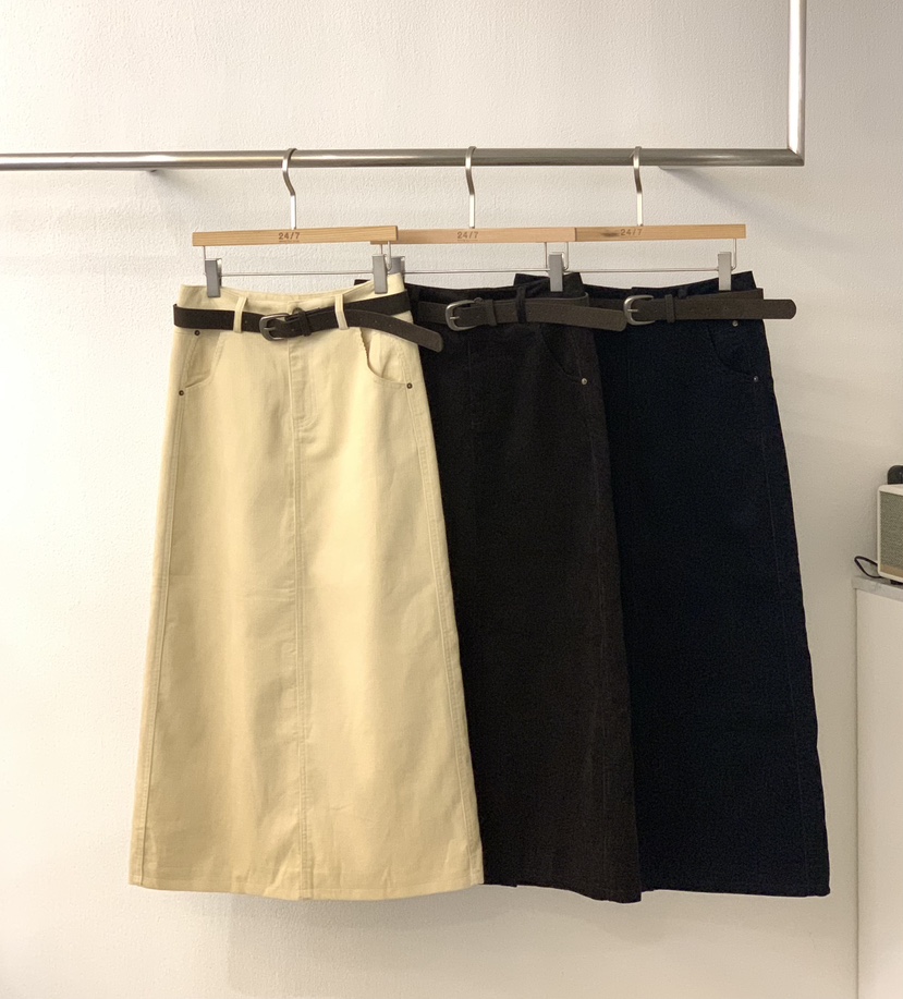 TWENTY FOUR SEVEN24-7韓國代購㊣女士新品真品長裙含腰帶TEWNTY FOUR SEVEN24-7長裙
