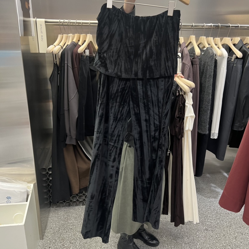 VELVET UNDERGROUND東大門㊣直郵女士新款職業25秋冬裙褲天鵝絨VELVET UNDERGROUND裙褲圖色1