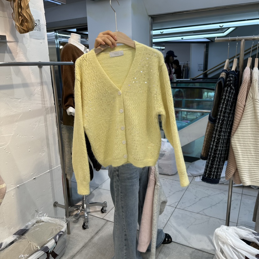 FLY FLY韓國代購㊣女士新品熱賣推薦時尚真品職業毛衣開衫FLY FLY毛衣圖色3