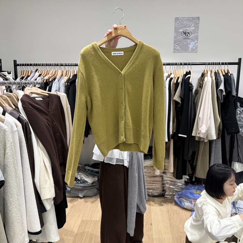 M.G.N東大門㊣直郵女士新款時尚25秋冬休閑針織衫羊毛開衫MAGNET針織衫圖色2