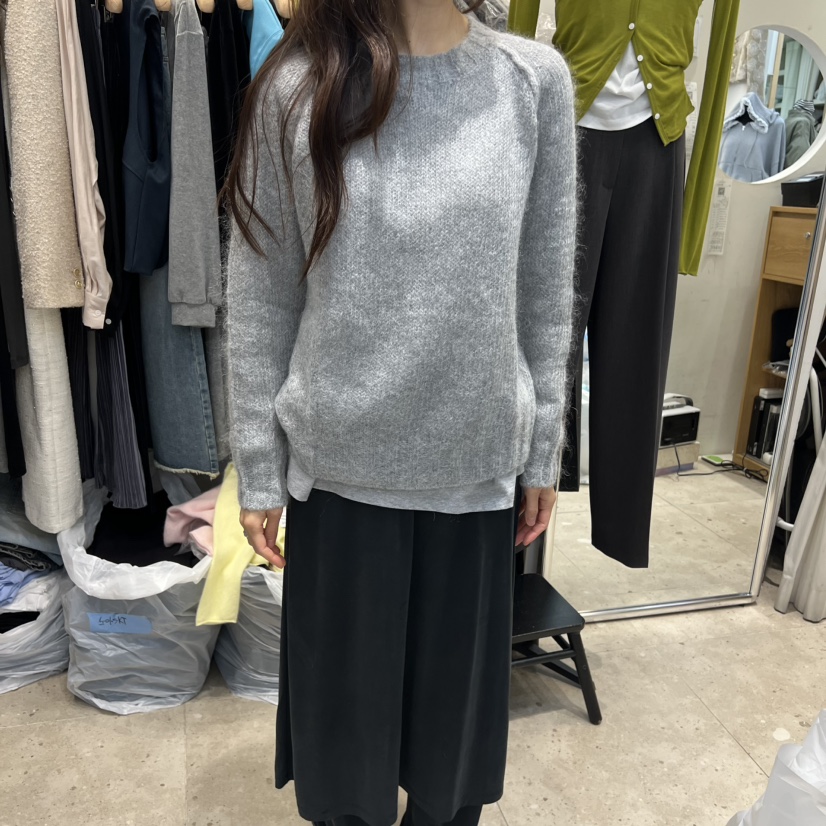 ORRD東大門㊣代購女士新款時尚熱賣推薦針織衫不含內搭馬海毛ORRD針織衫圖色3