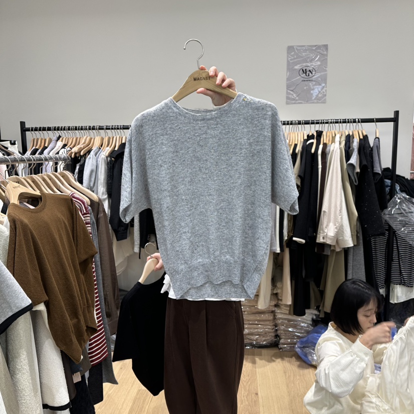 M.G.N東大門㊣直郵女裝新品職業休閑推薦25秋冬時尚針織衫MAGNET針織衫圖色2