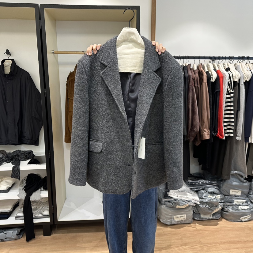 MUYBIEN東大門㊣代購女裝新品職業25秋冬推薦休閑熱賣人氣夾克MUYBIEN夾克圖色2