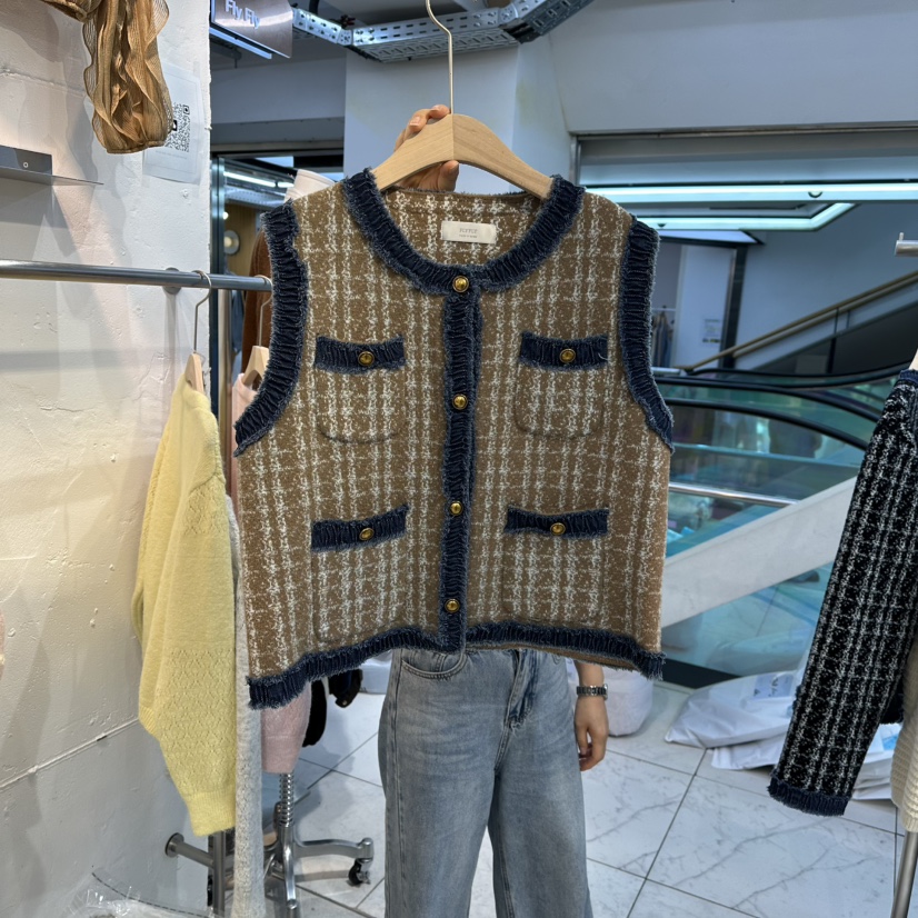 FLY FLY東大門㊣實拍女士新款真品熱賣25秋冬馬甲不含內搭FLY FLY馬甲圖色2