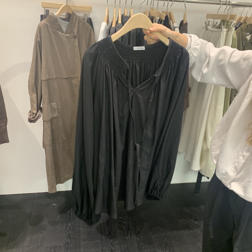 TAFFETA東大門㊣實拍女裝新款職業熱賣時尚休閑真品襯衫蕾絲衫TAFFETA襯衫/蕾絲衫圖色2
