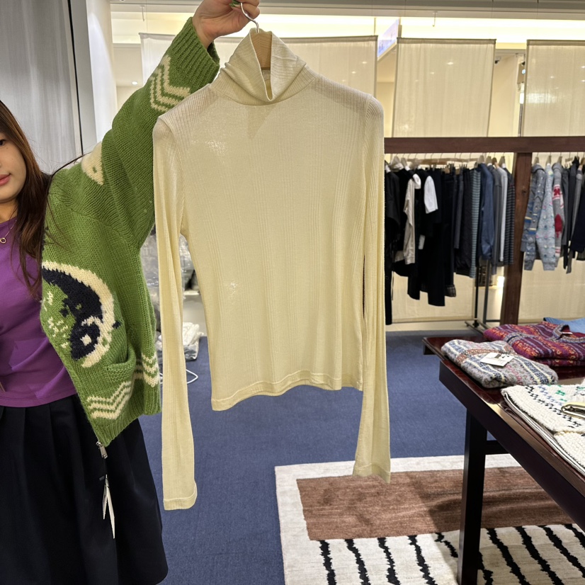 FURE韓國直郵㊣女裝新品時尚25秋冬職業推薦休閑真品長袖T恤FURE長袖T恤圖色1