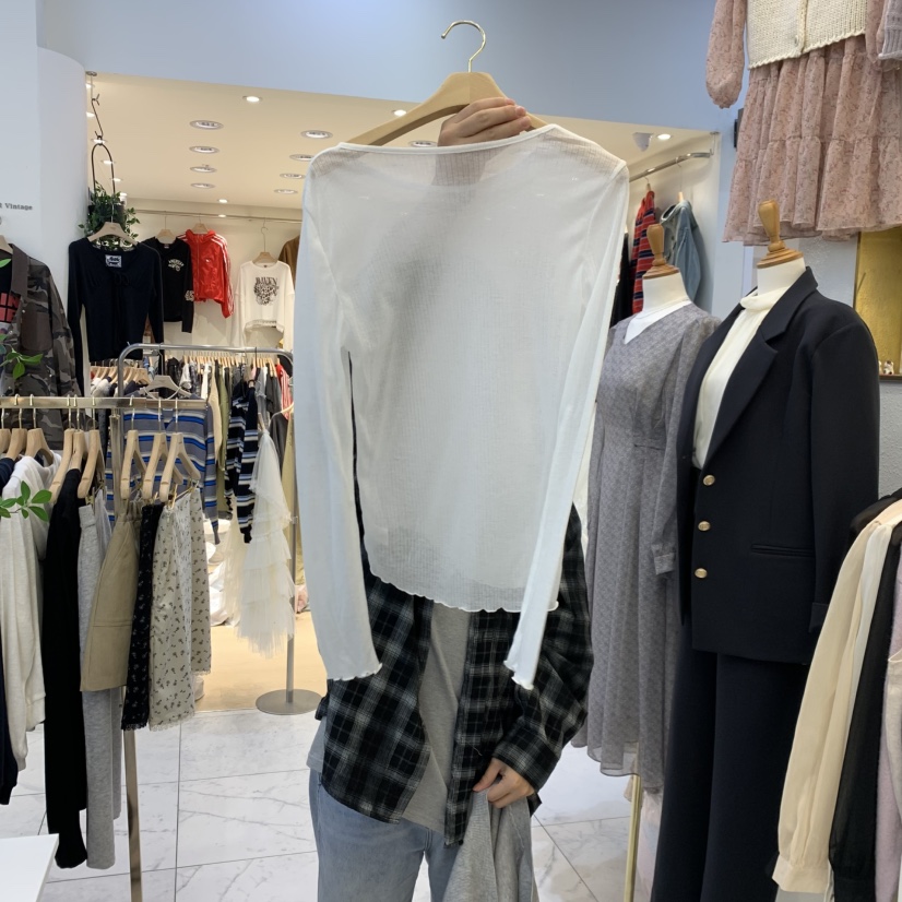 SYMPHONY東大門㊣代購女裝新品人氣25秋冬休閑熱賣推薦長袖T恤SYMPHONY長袖T恤