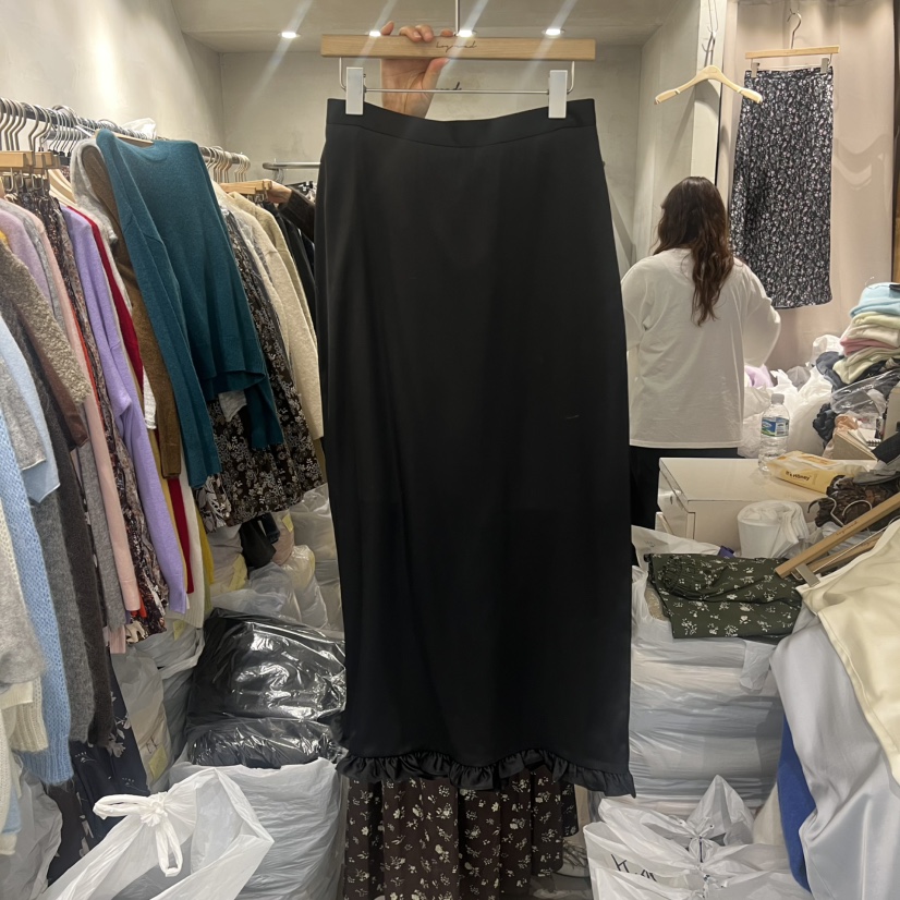 LOGROAD東大門㊣實拍女士新品推薦熱賣職業半身裙中短裙緞面LOG ROAD半身裙/中短裙圖色3