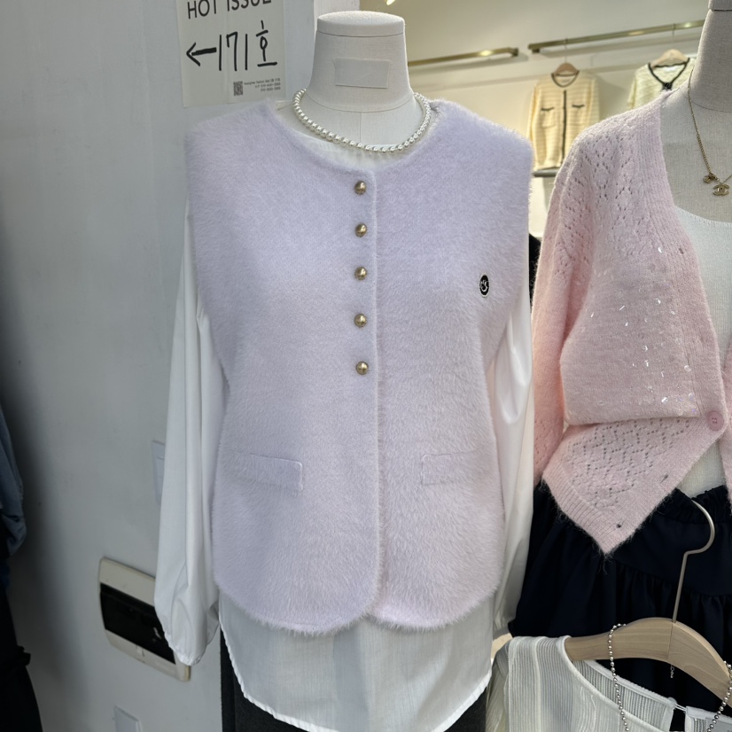 FLY FLY韓國直郵㊣女士新款熱賣人氣職業25秋冬真品時尚馬甲FLY FLY馬甲圖色2