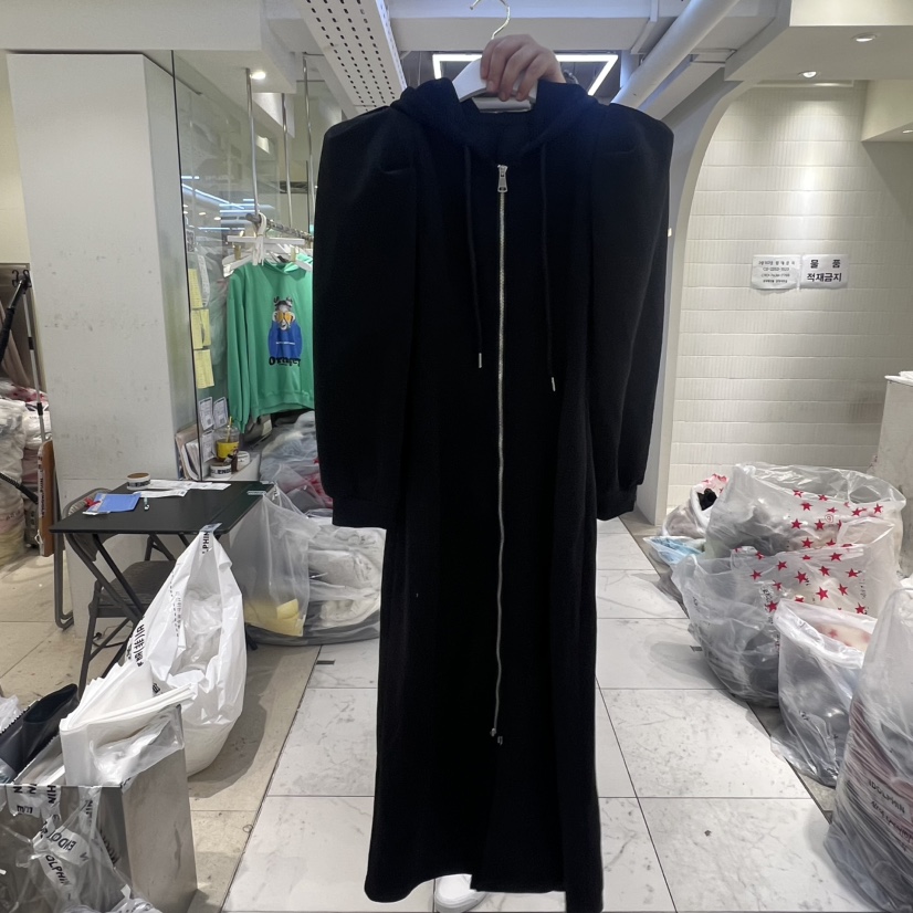 ENDOLPHIN韓國代購㊣女裝新款時尚人氣25秋冬連衣裙不含屁簾連帽ENDOLPHIN連衣裙圖色3