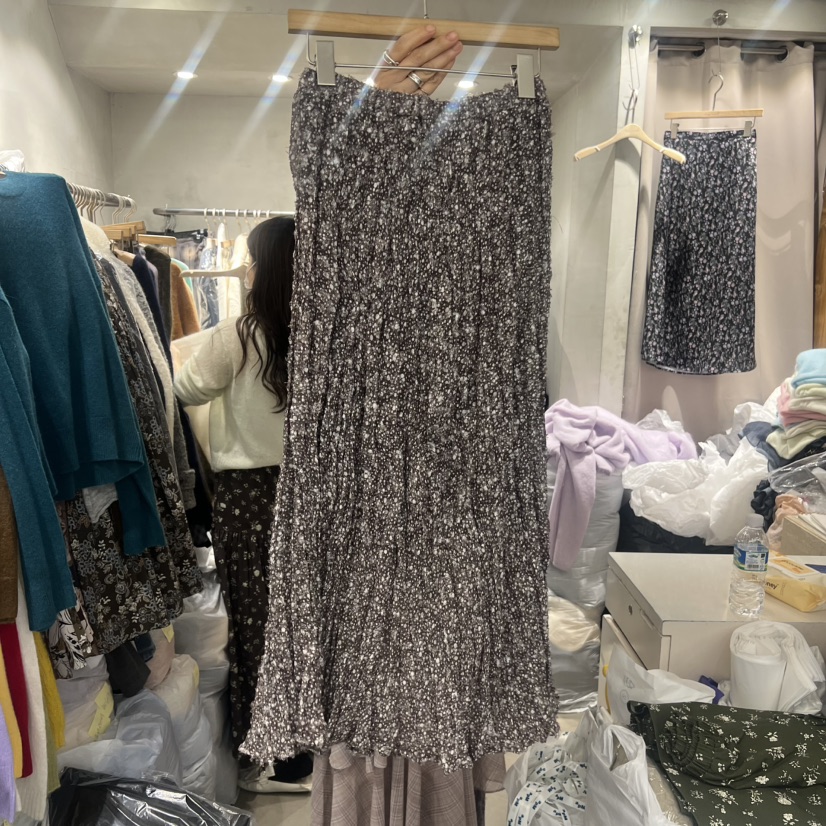 LOGROAD東大門㊣實拍女裝新品25秋冬時尚職業真品半身裙中短裙LOG ROAD半身裙/中短裙